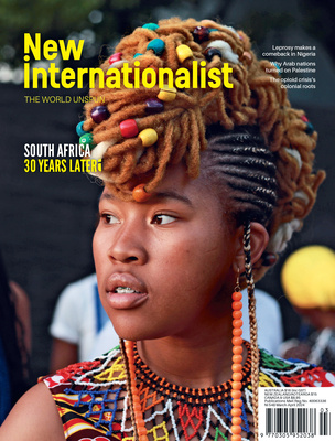 The latest New Internationalist magazine cover