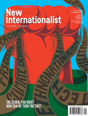 The latest New Internationalist magazine cover